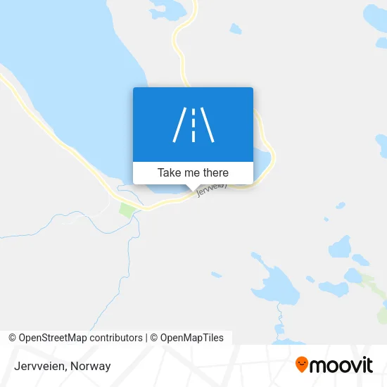 Jervveien map