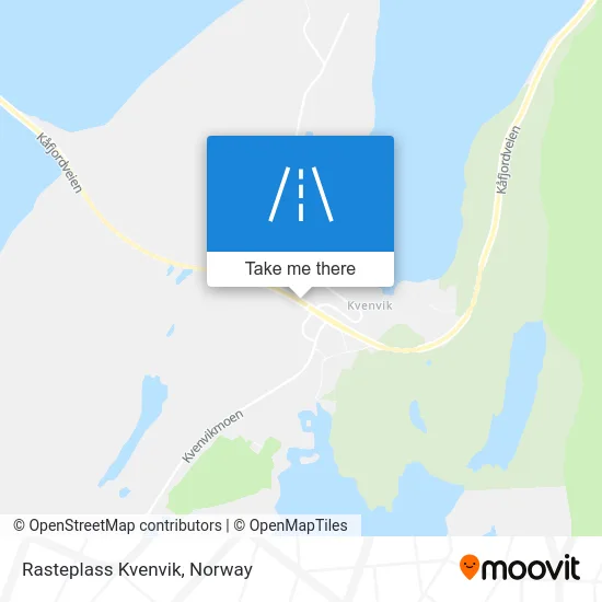 Rasteplass Kvenvik map
