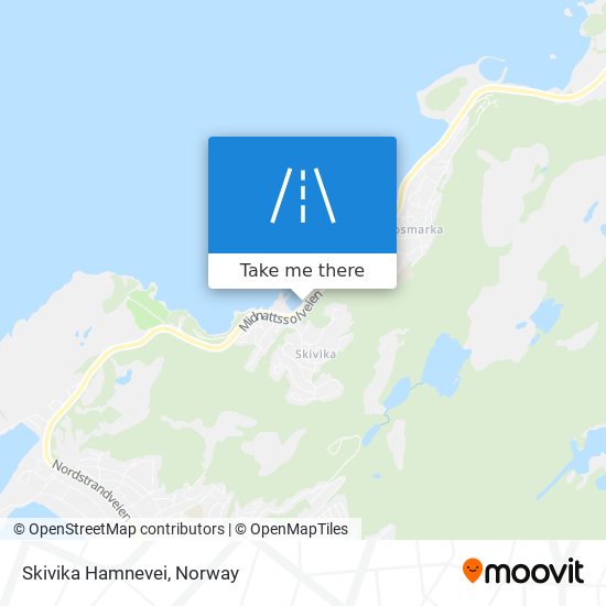 Skivika Hamnevei map