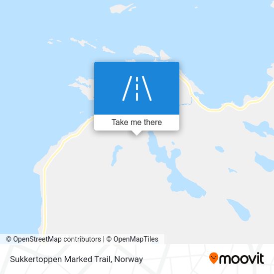 Sukkertoppen Marked Trail map