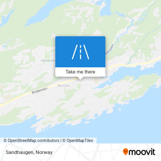 Sandhaugen map