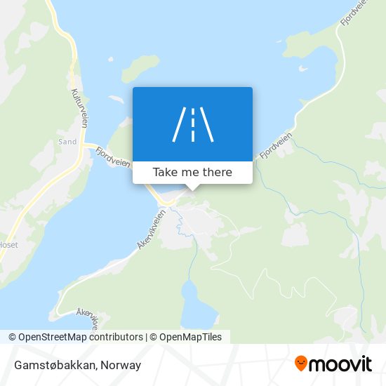 Gamstøbakkan map