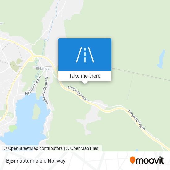Bjønnåstunnelen map
