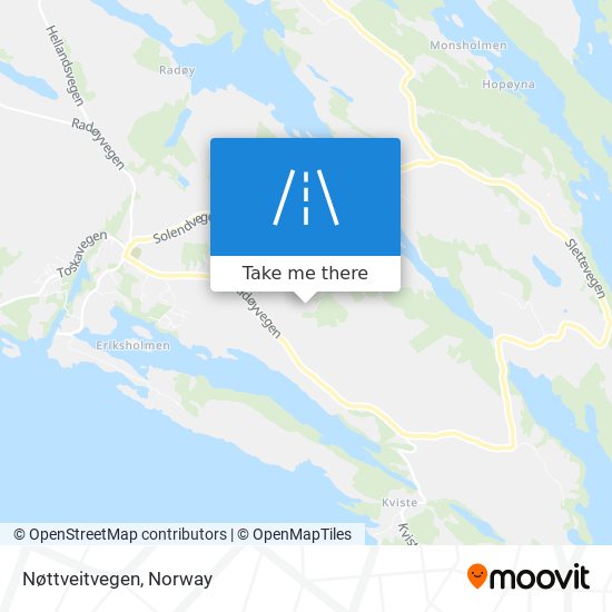 Nøttveitvegen map