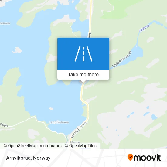 Arnvikbrua map