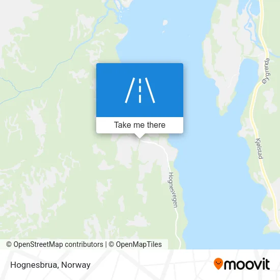 Hognesbrua map