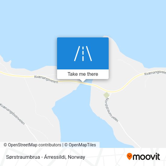 Sørstraumbrua - Árressildi map