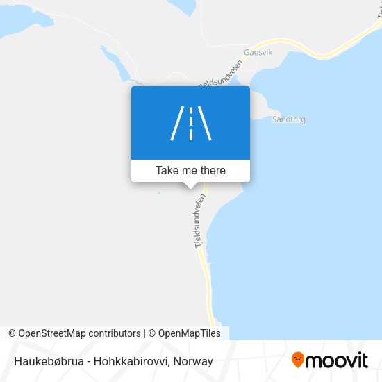 Haukebøbrua - Hohkkabirovvi map