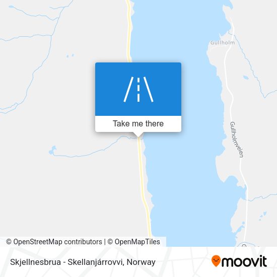 Skjellnesbrua - Skellanjárrovvi map