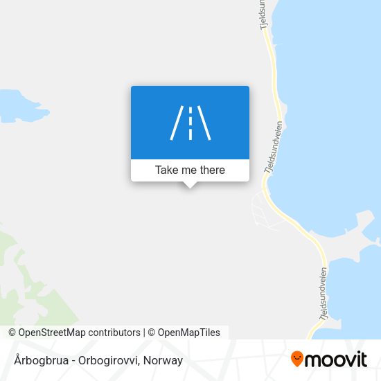Årbogbrua - Orbogirovvi map