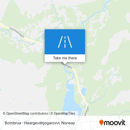 Botnbrua - Heargeváhjogarovvi map