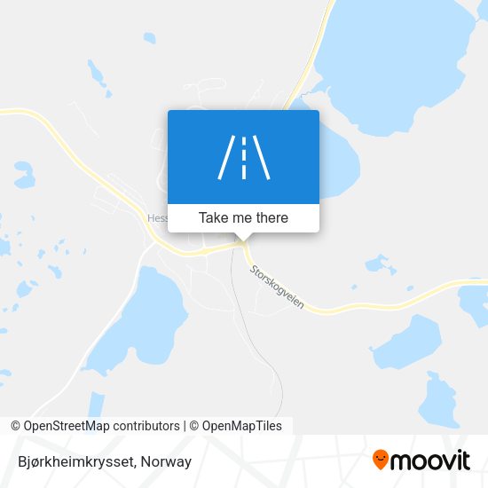 Bjørkheimkrysset map