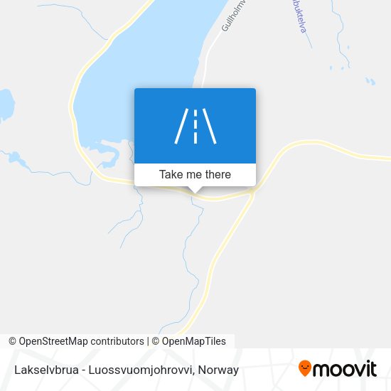 Lakselvbrua - Luossvuomjohrovvi map