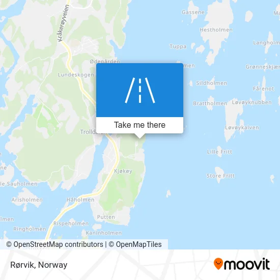 Rørvik map