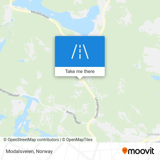 Modalsveien map