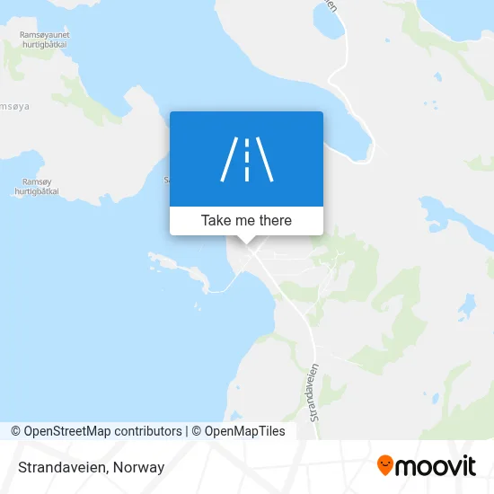 Strandaveien map