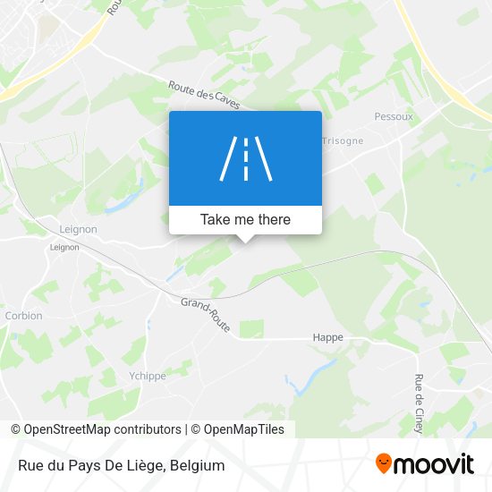 Rue du Pays De Liège map