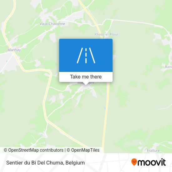 Sentier du Bi Del Chuma map