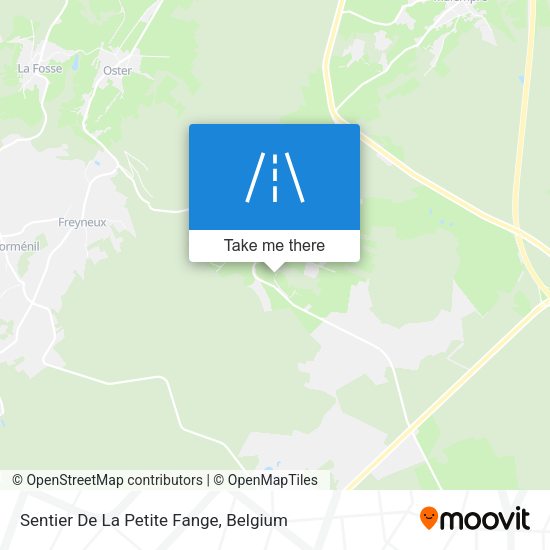 Sentier De La Petite Fange map
