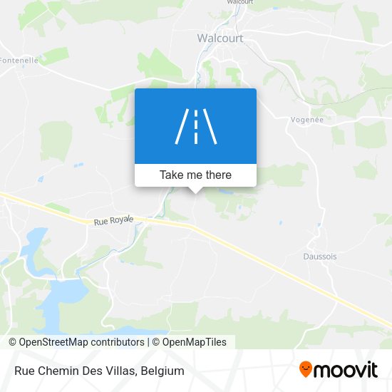 Rue Chemin Des Villas map