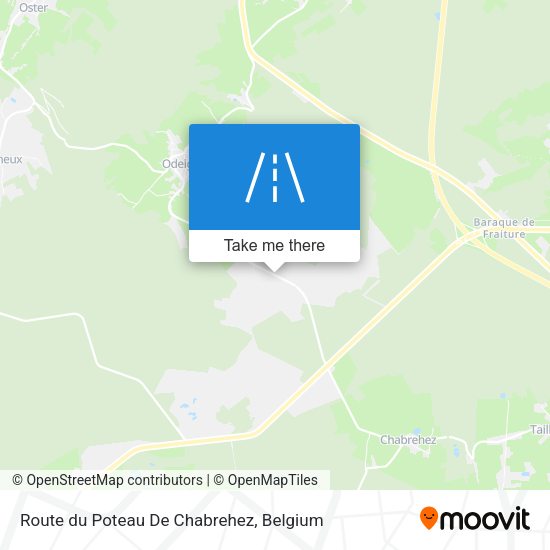 Route du Poteau De Chabrehez map