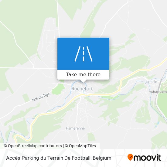 Accès Parking du Terrain De Football plan