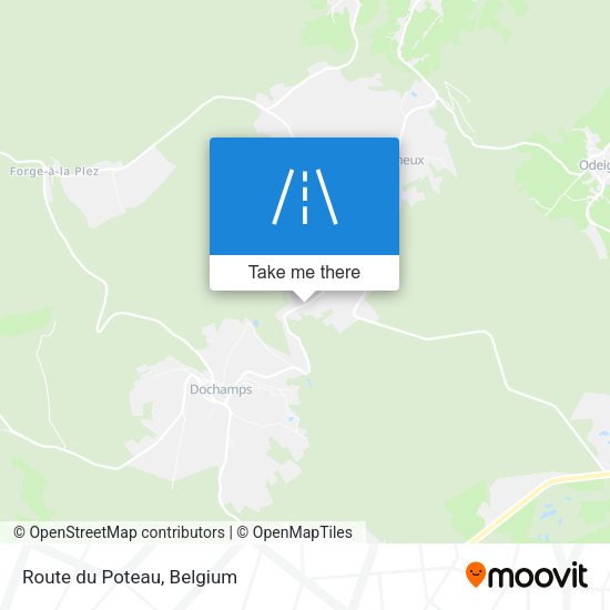 Route du Poteau plan