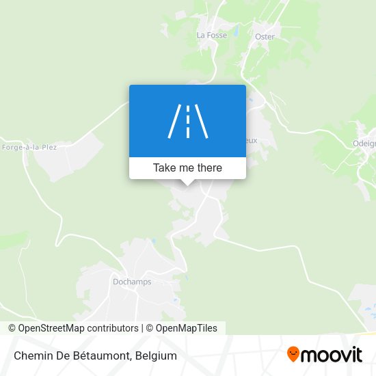 Chemin De Bétaumont plan