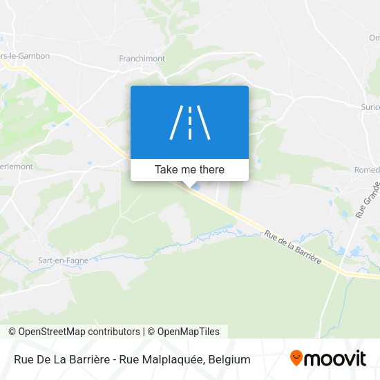 Rue De La Barrière - Rue Malplaquée plan