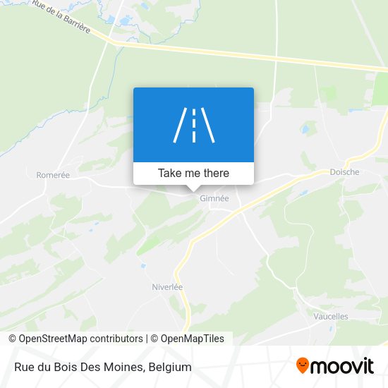 Rue du Bois Des Moines plan