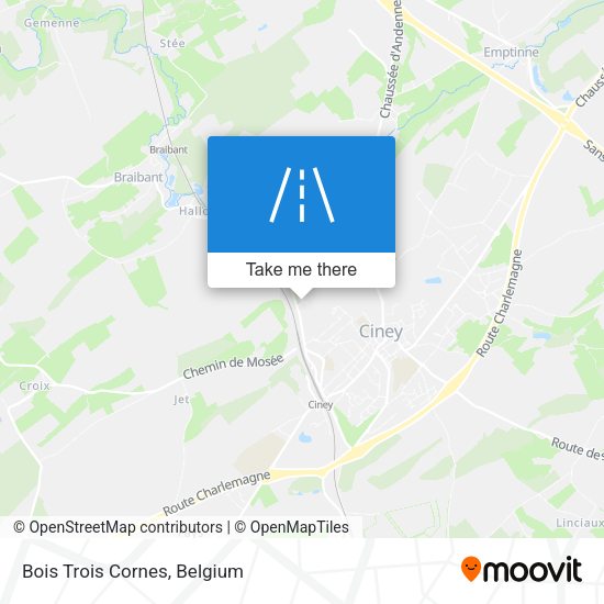 Bois Trois Cornes plan