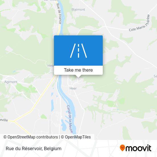 Rue du Réservoir plan