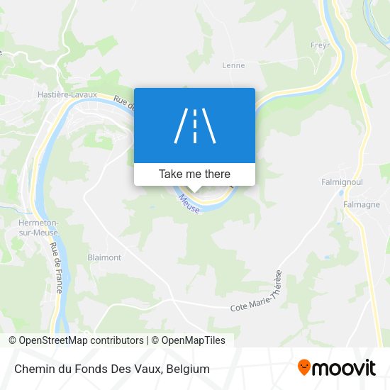 Chemin du Fonds Des Vaux plan