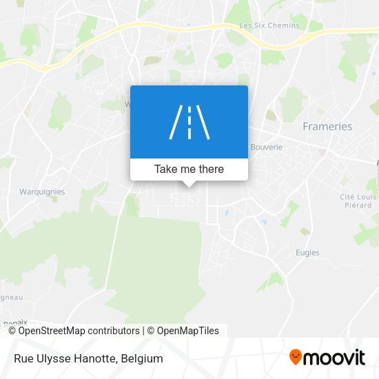 Rue Ulysse Hanotte plan