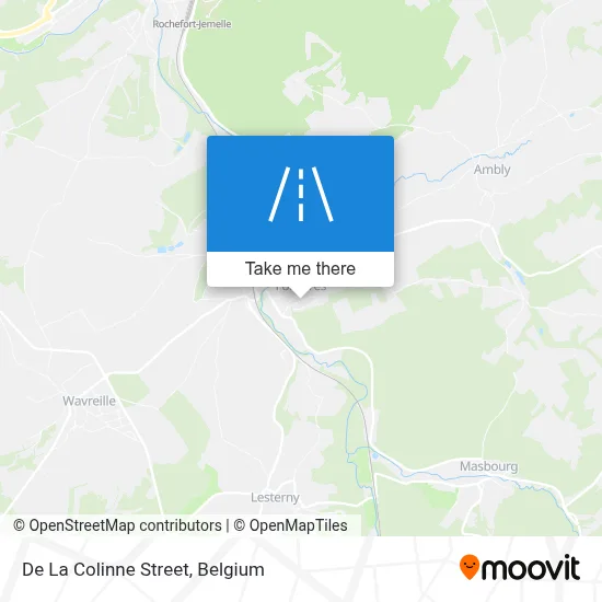 De La Colinne Street map