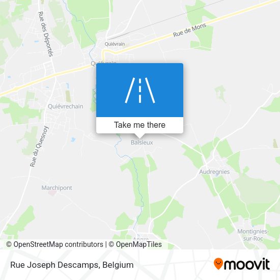 Rue Joseph Descamps plan