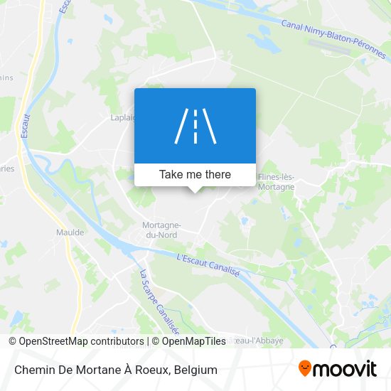Chemin De Mortane À Roeux plan