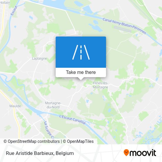 Rue Aristide Barbieux plan
