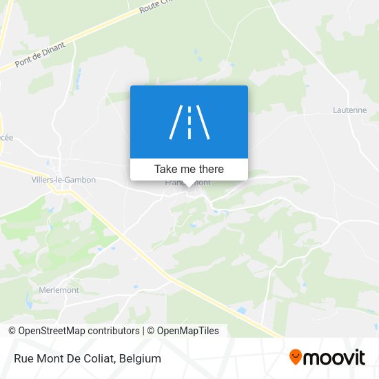 Rue Mont De Coliat plan