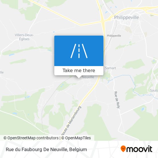 Rue du Faubourg De Neuville map