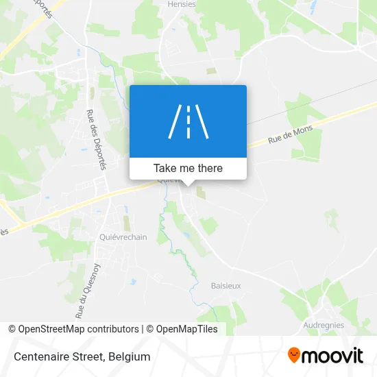 Centenaire Street map