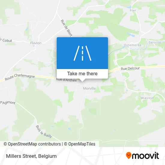 Millers Street map