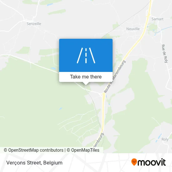 Verçons Street map