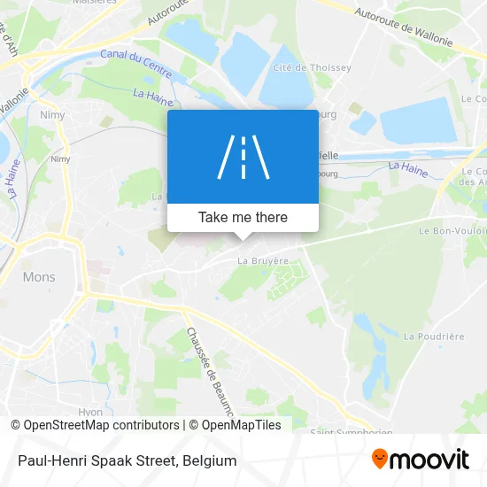 Paul-Henri Spaak Street map