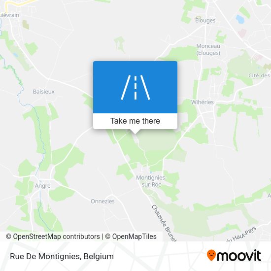 Rue De Montignies plan