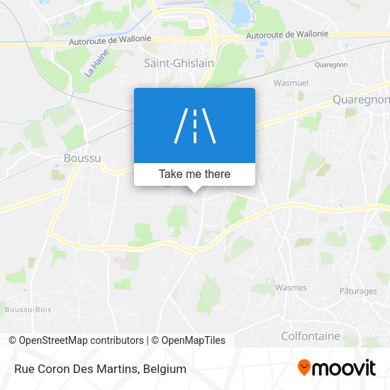 Rue Coron Des Martins map