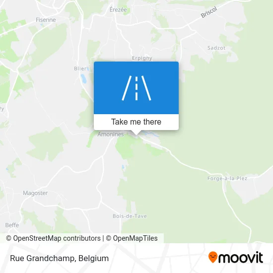 Grandchamp Street map