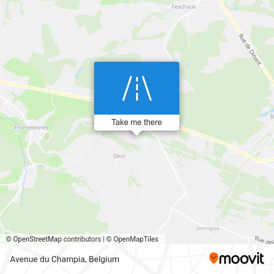 Avenue du Champia plan