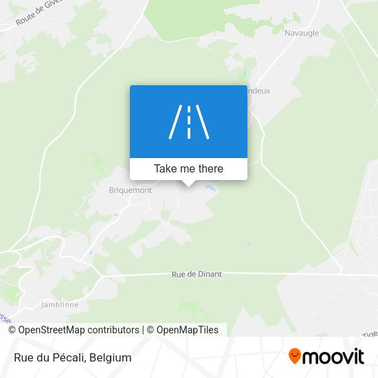 Rue du Pécali plan