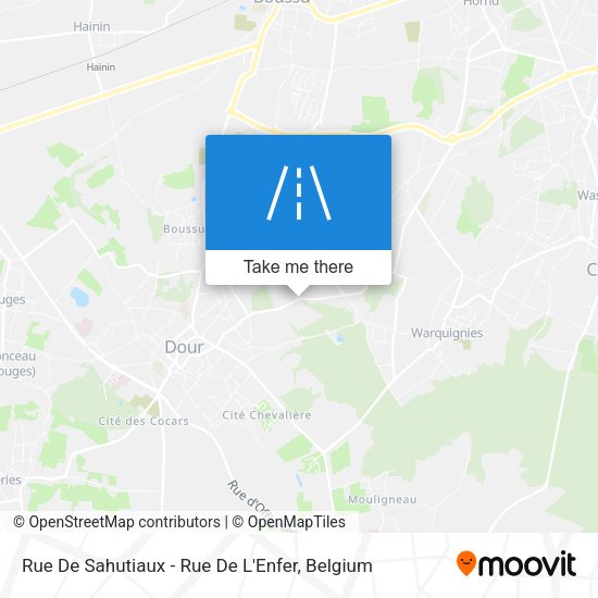 Rue De Sahutiaux - Rue De L'Enfer map